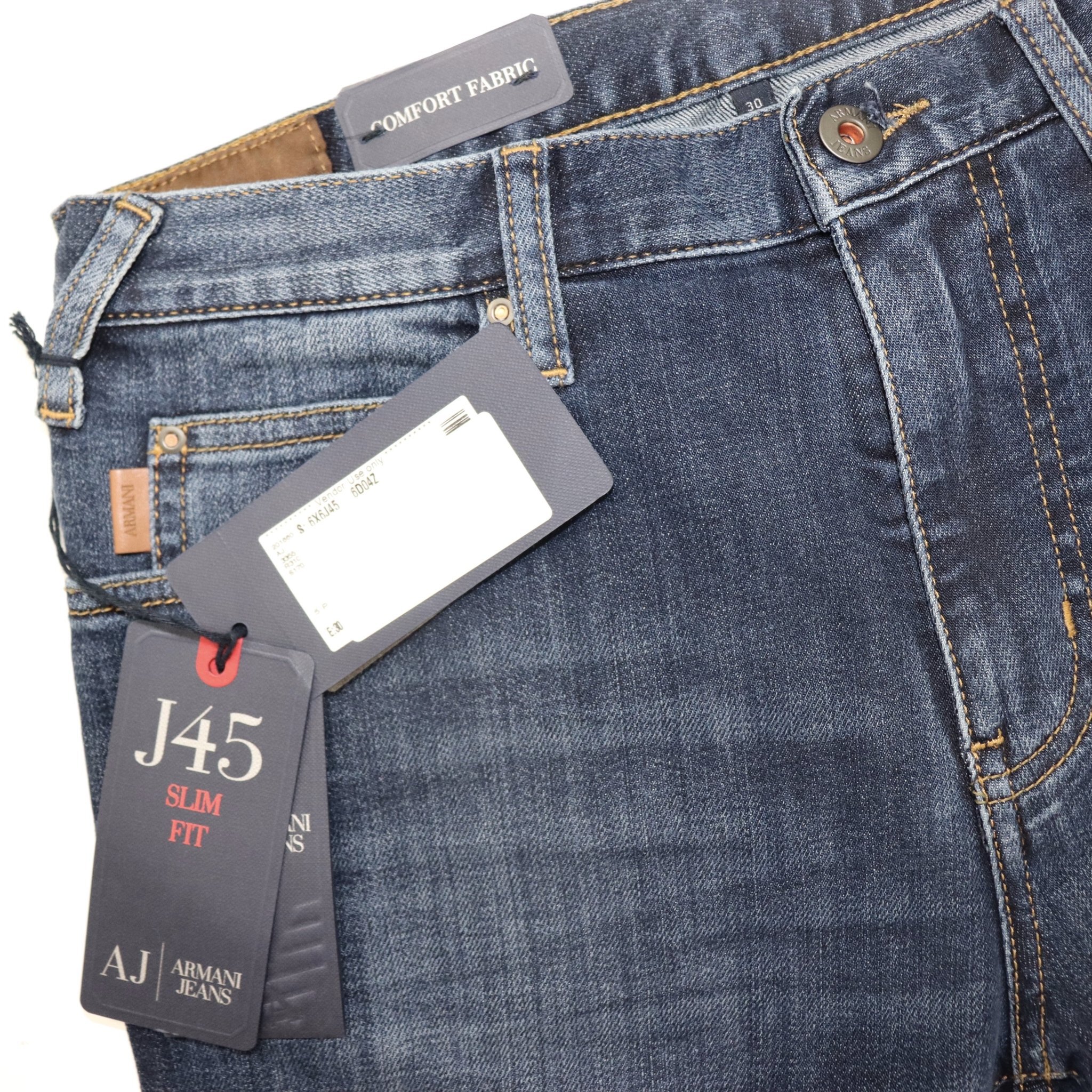 armani jeans j45 slim fit blue