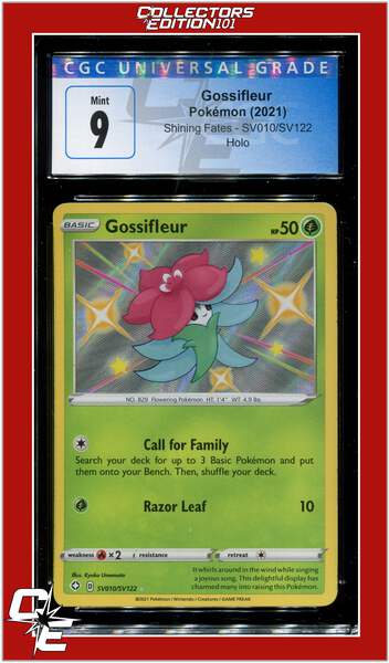 shiny gossifleur pokemon card - SV010/SV122 - Shining Fates - Vault This attack does 10 damage for each heads. Gossifleur - 014/190 - S4a: