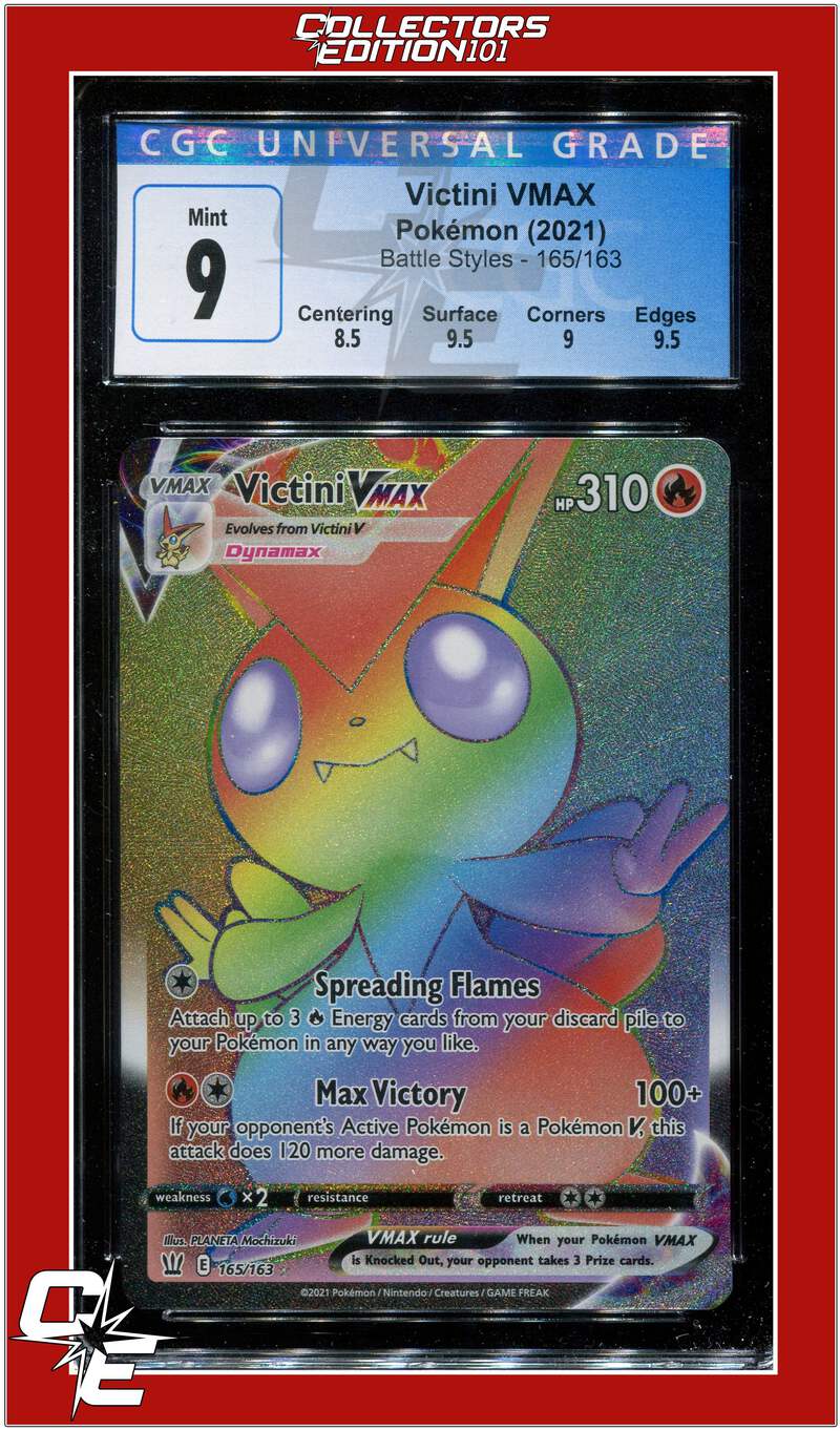 Battle Styles 165 Victini VMAX CGC 9 - Subgrades | eBay