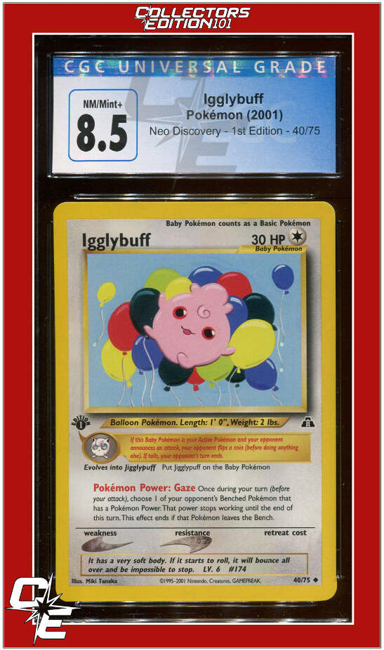 2000年日本プロモ Igglybuff PSA 10 グロッシー Pokemon Igglybuff 2000 Movie Japanese Promo Glossy Card PSA