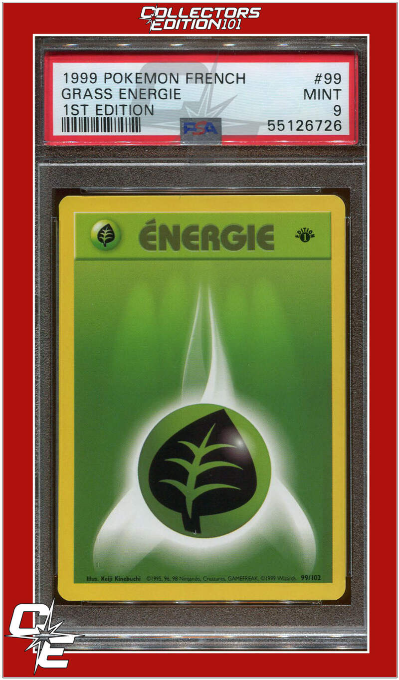French 99 Grass Energie 1st Edition PSA 9 | eBay