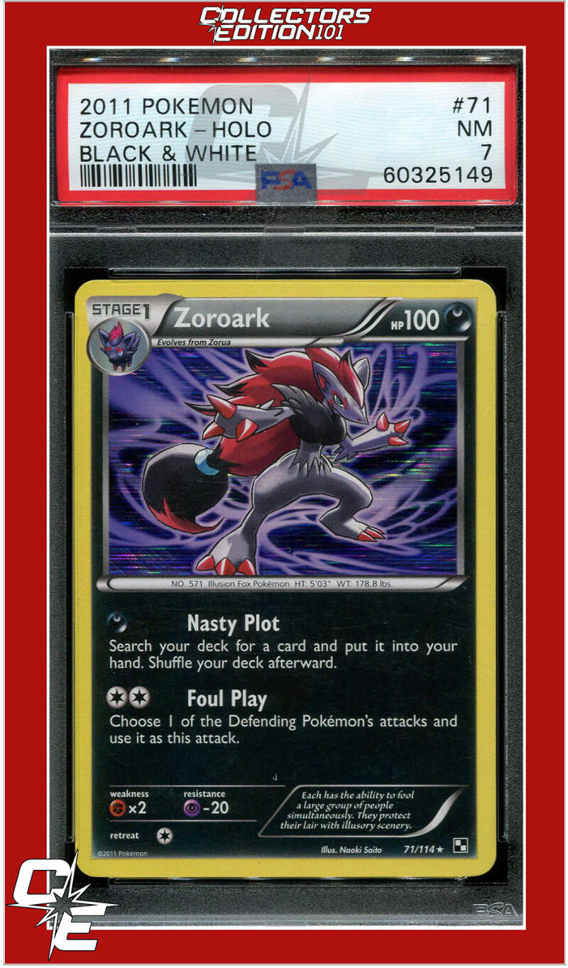 Black & White 71 Zoroark Holo PSA 7 | eBay