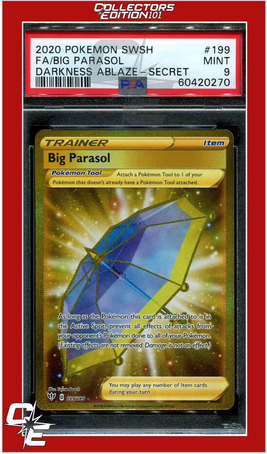 Darkness Ablaze 199 Full Art Big Parasol Secret PSA 9 | eBay
