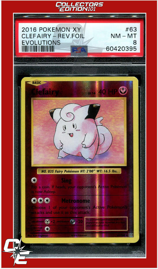 ラッキー　psa8 Evolutions 63 Clefairy Reverse Foil PSA 8 | eBay