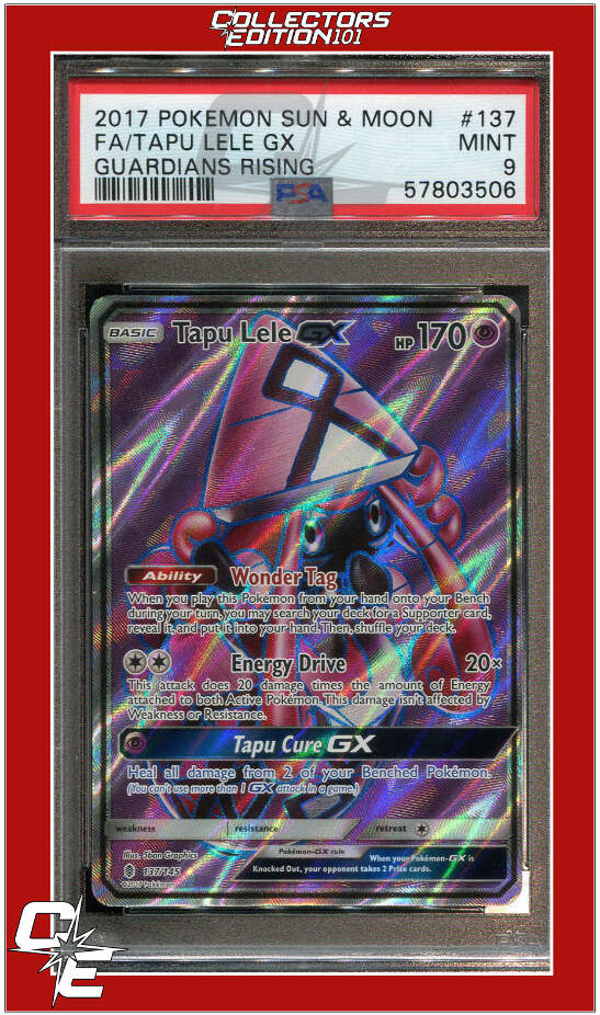 Guardians Rising 137 Full Art Tapu Lele GX PSA 9 | eBay