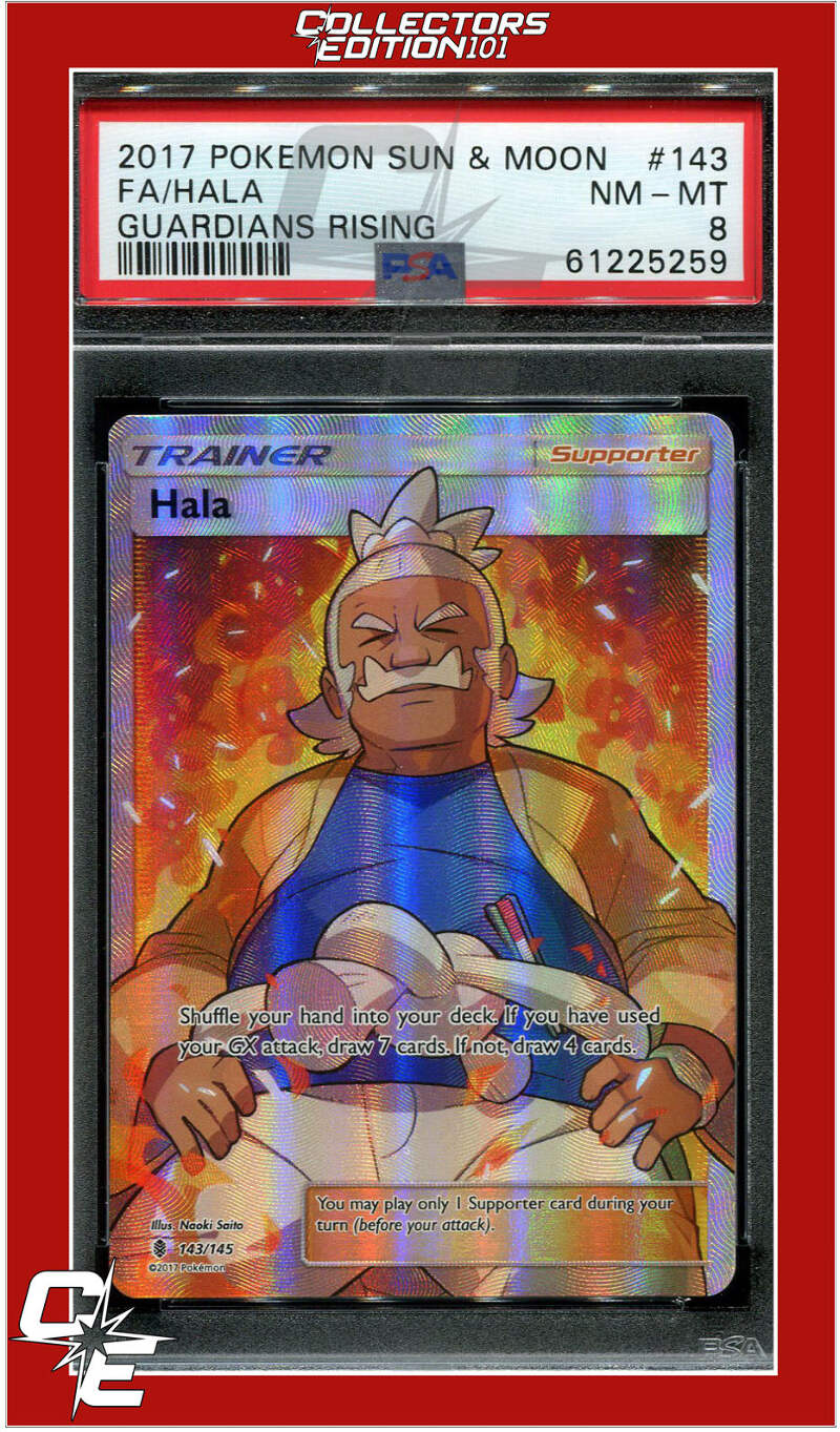 ポケモンカードゲーム Hal Guardians Rising 143 Full Art Hala PSA 8 | eBay