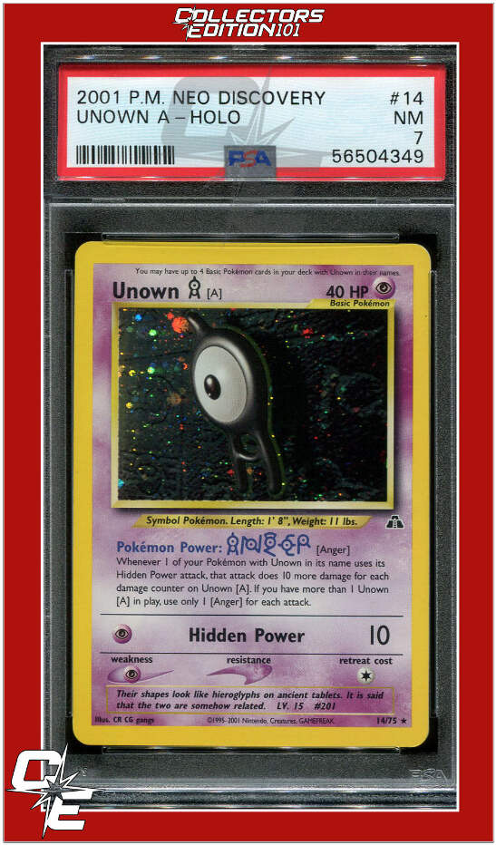 爆売り！ Neo Discovery 14 Unown A Holo PSA 7 | eBay 洋楽