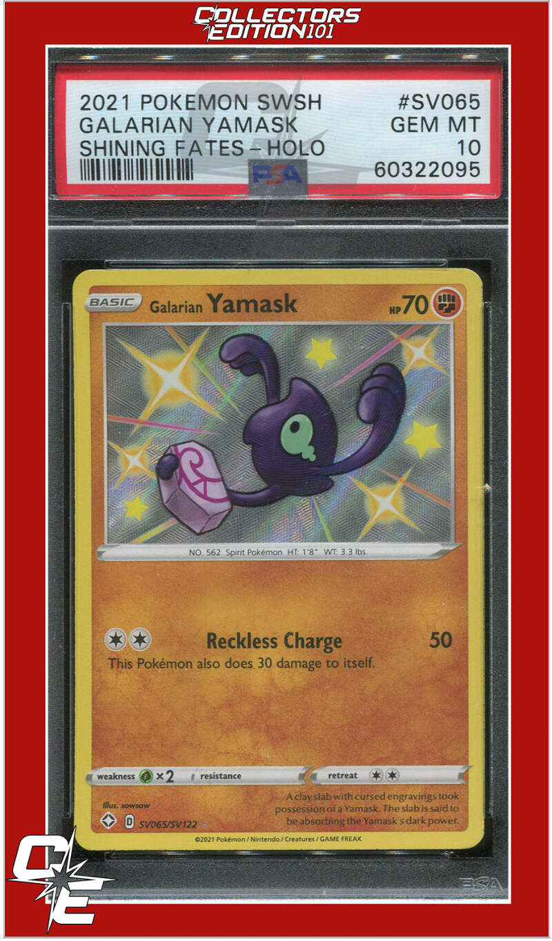 Shining Fates SV065 Galarian Yamask Holo PSA 10 | eBay