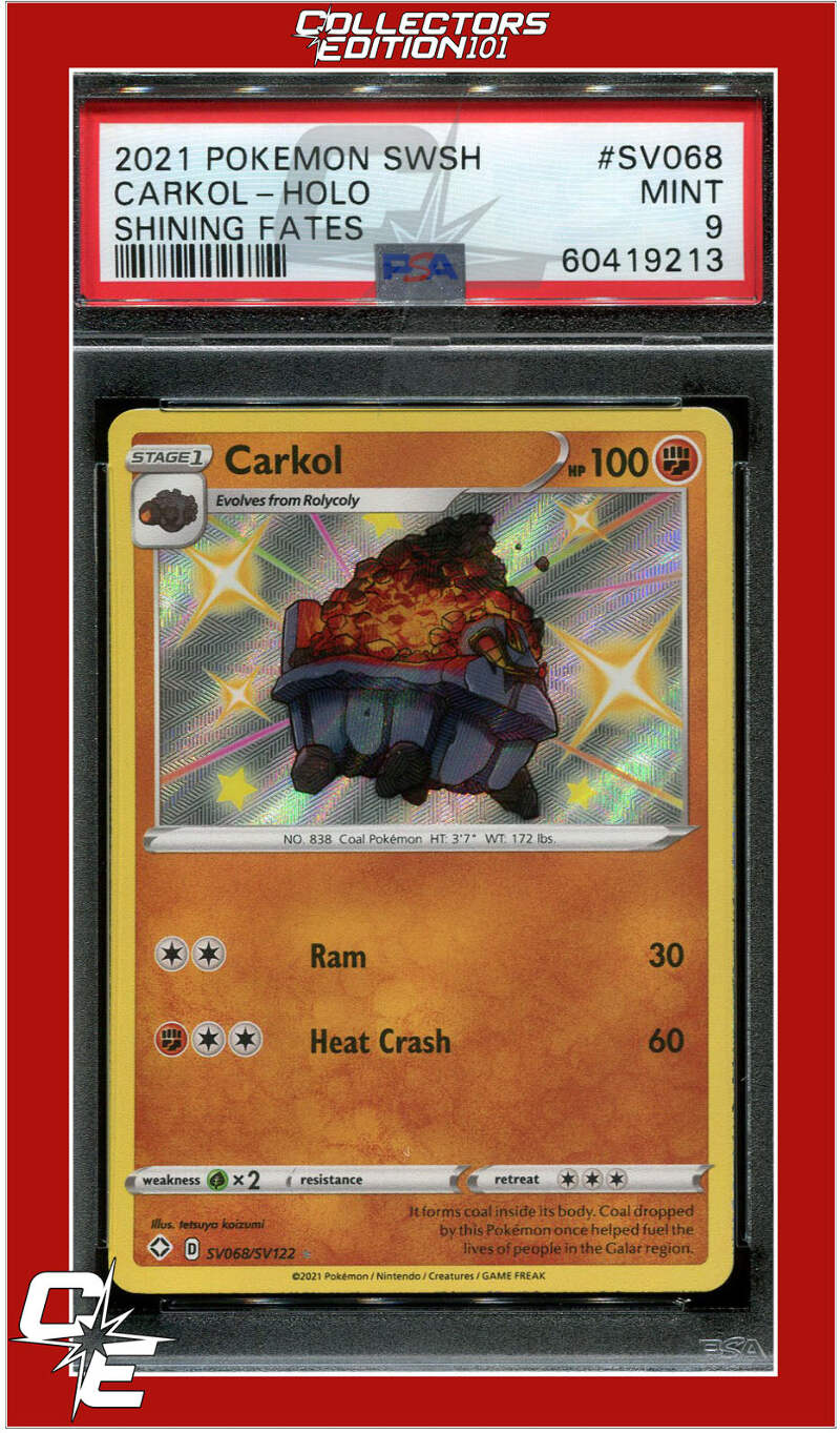 Shining Fates SV068 Carkol Holo PSA 9 | eBay