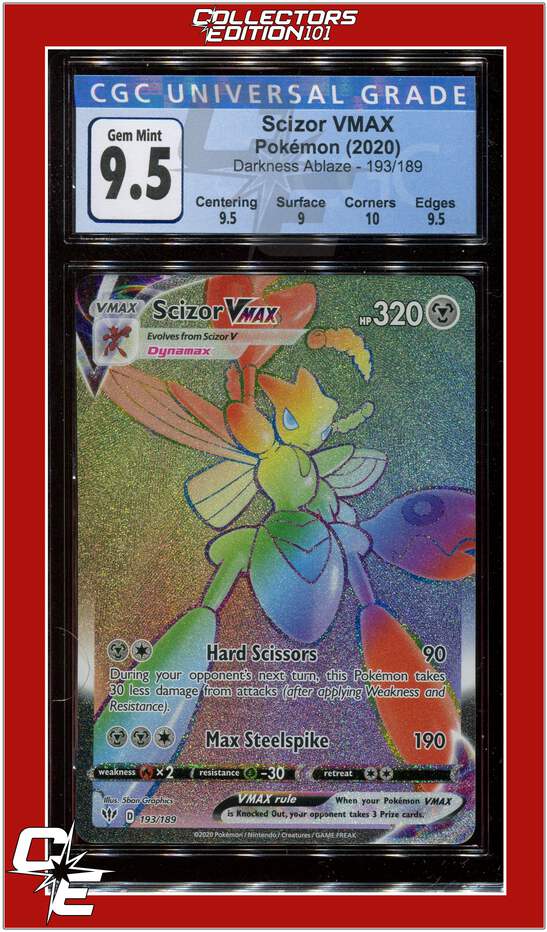 Darkness Ablaze 193 Full Art Scizor VMAX Secret CGC 9.5 | eBay