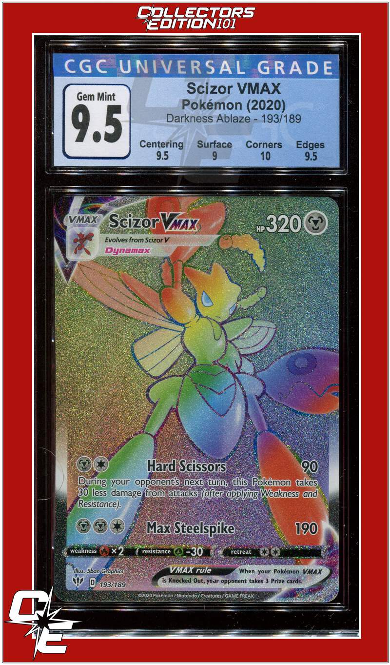 Darkness Ablaze 193 Full Art Scizor VMAX Secret CGC 9.5 | eBay