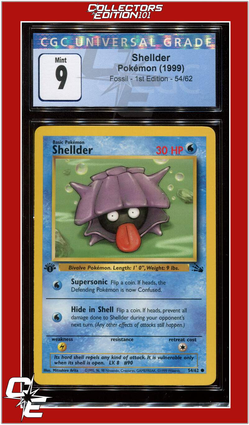 Fossil 54 Shellder 1st Edition CGC 9 | eBay