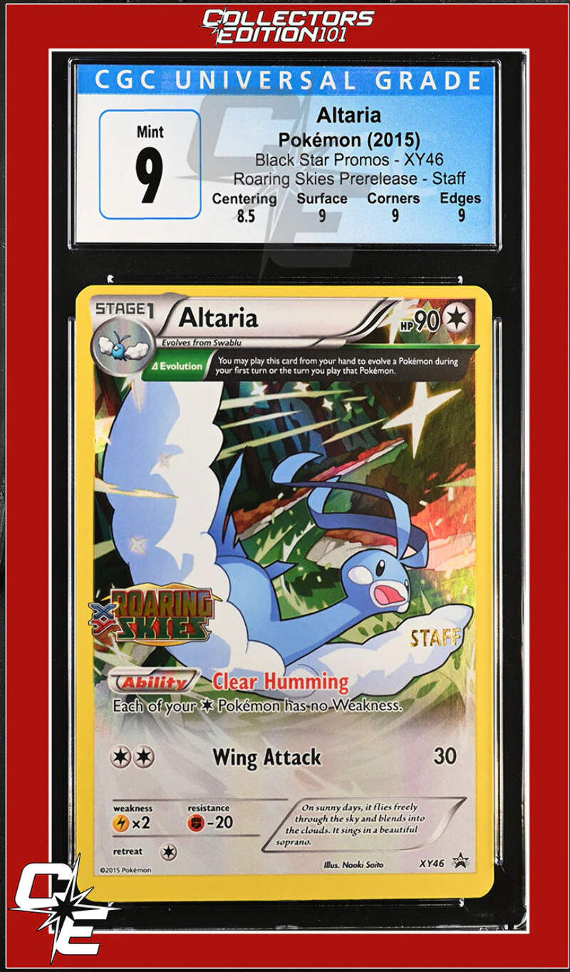 ポケモンカード　チルタリス　Altaria 海外版　STAFF プロモ XY46 XY Black Star Promo Altaria XY46 Roaring Skies Prerelease STAFF