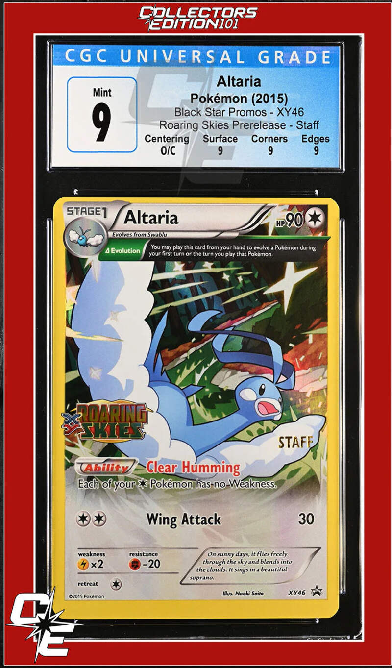 ポケモンカード　チルタリス　Altaria 海外版　STAFF プロモ XY46 XY Black Star Promo Altaria XY46 Roaring Skies Prerelease STAFF
