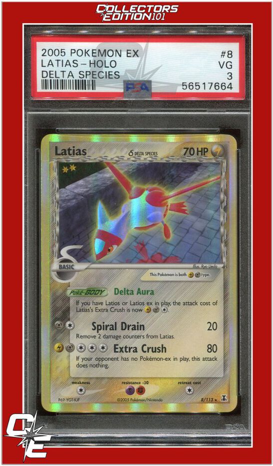 EX Delta Species Latias 8 Holo PSA 3 | eBay