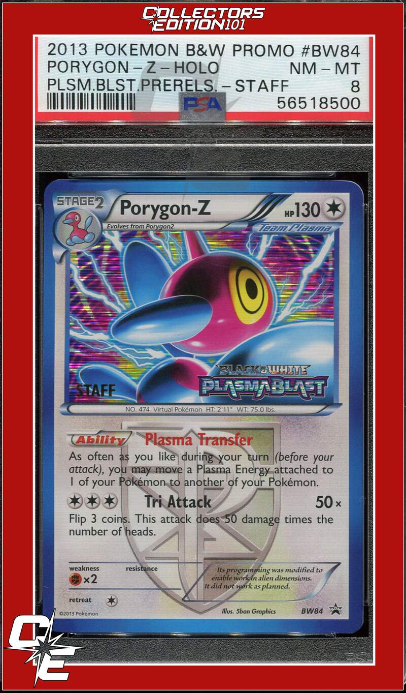 BW Black Star Promo BW84 Porygon Z Holo Plasma Blast Prerelease