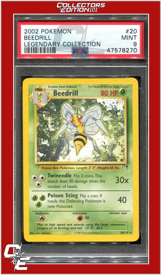 Legendary Collection 20 Beedrill PSA 9 | eBay