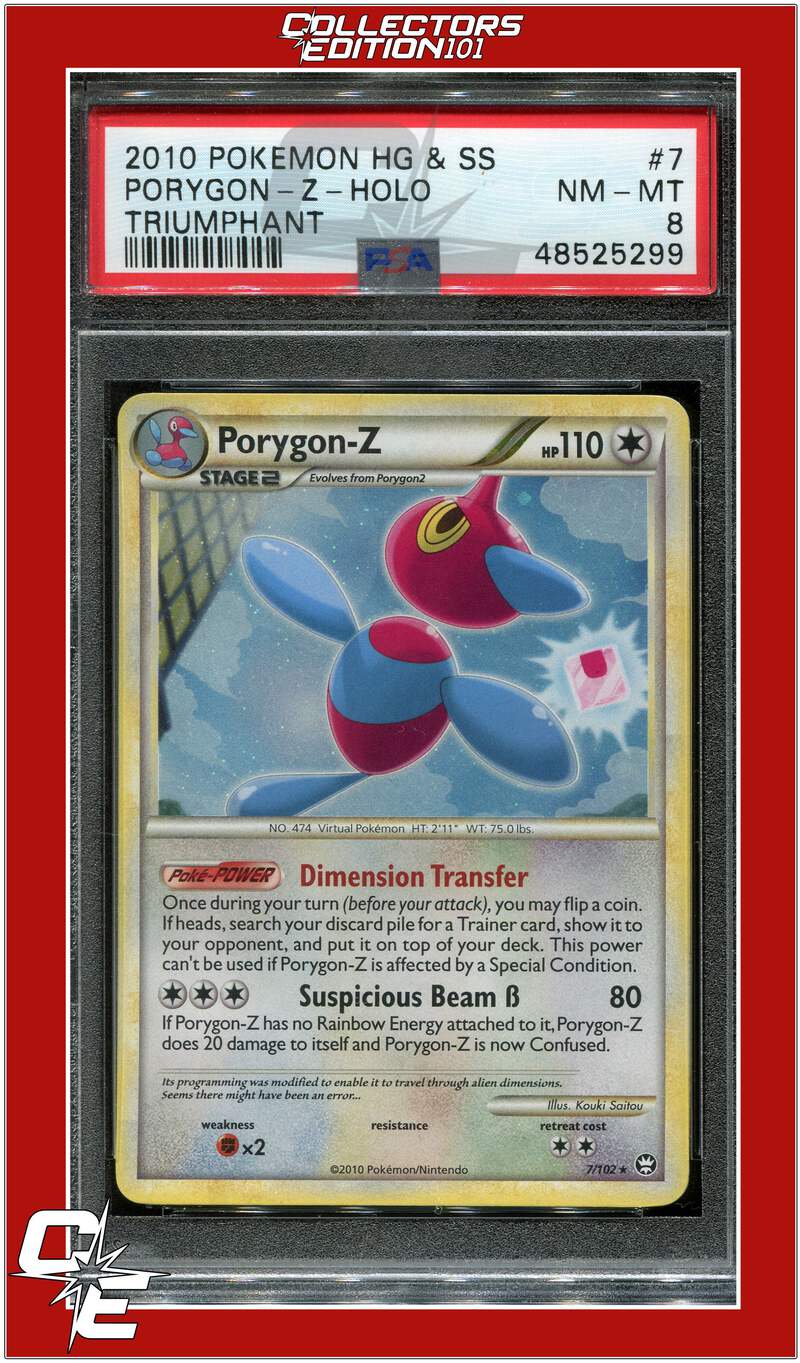 ポケモントップカード Triumphant 7 Porygon-Z Holo PSA 8 | eBay