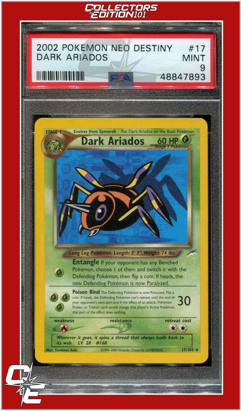 Neo Destiny 17 Dark Ariados PSA 9 | eBay