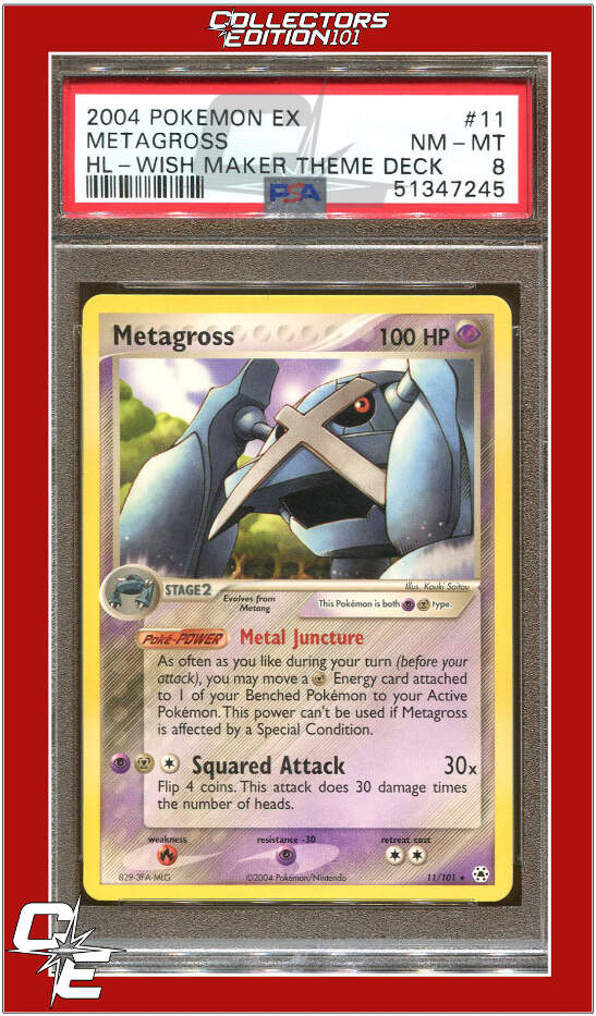 EX Hidden Legends 11 Metagross Wish Maker Theme Deck PSA 8 | eBay
