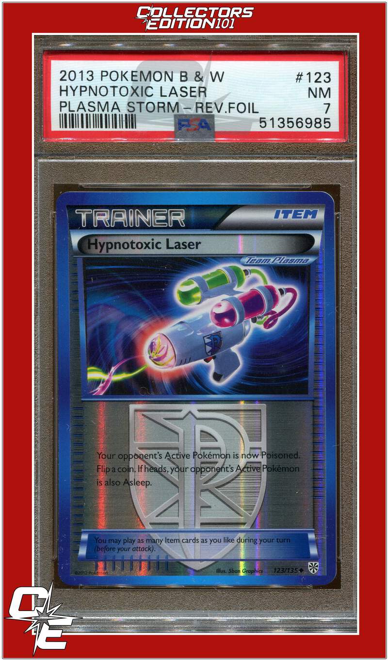 Plasma Storm 123 Hypnotoxic Laser Reverse Foil PSA 7 | eBay