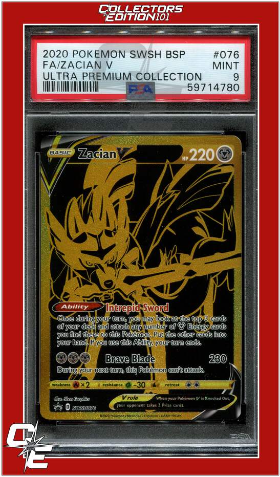 SWSH Black Star Promo 076 Full Art Zacian V PSA 9 | eBay