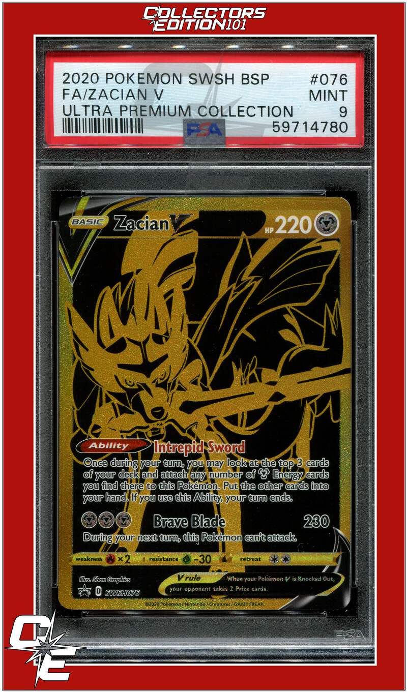 SWSH Black Star Promo 076 Full Art Zacian V PSA 9 | eBay