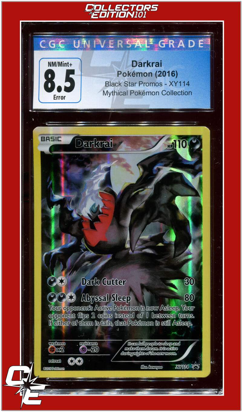 XY Black Star Promo XY114 Full Art Darkrai CGC 8.5