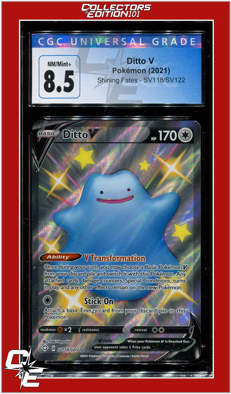 Shining Fates SV118 Full Art Ditto V CGC 8.5 | eBay