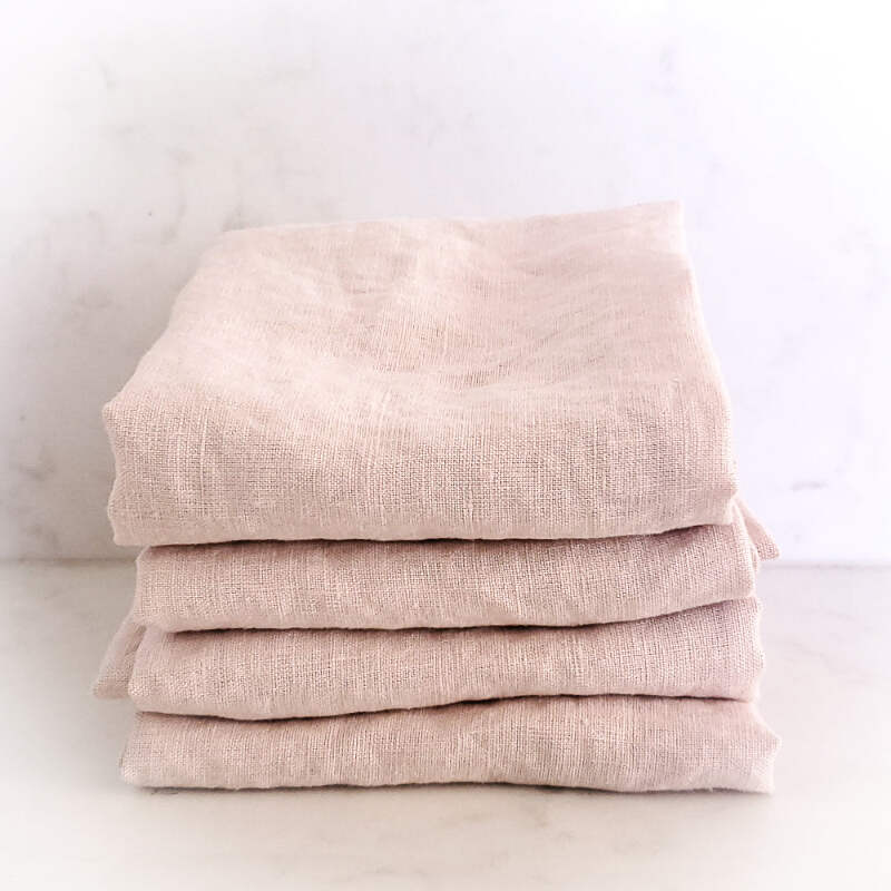 Marc Oliver Cloth French Linen Napkin 4 Pack Pink Ebay
