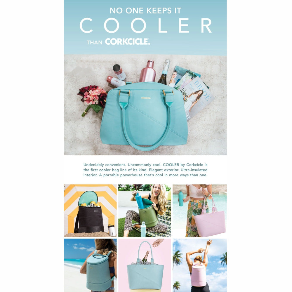 corkcicle eola bucket bag cooler stores