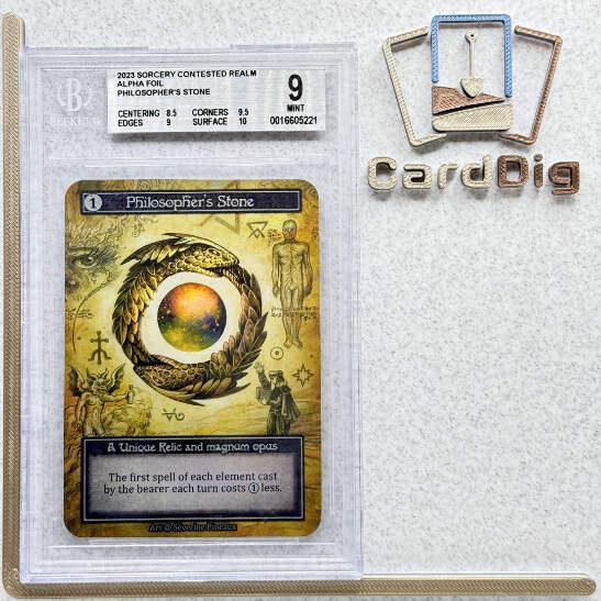 Philosopher's Stone - Alpha Foil Unique - Sorcery Contested Realm