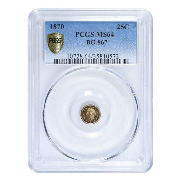 1870 California Gold Token Bg 867 Pcgs Ms64 Ebay