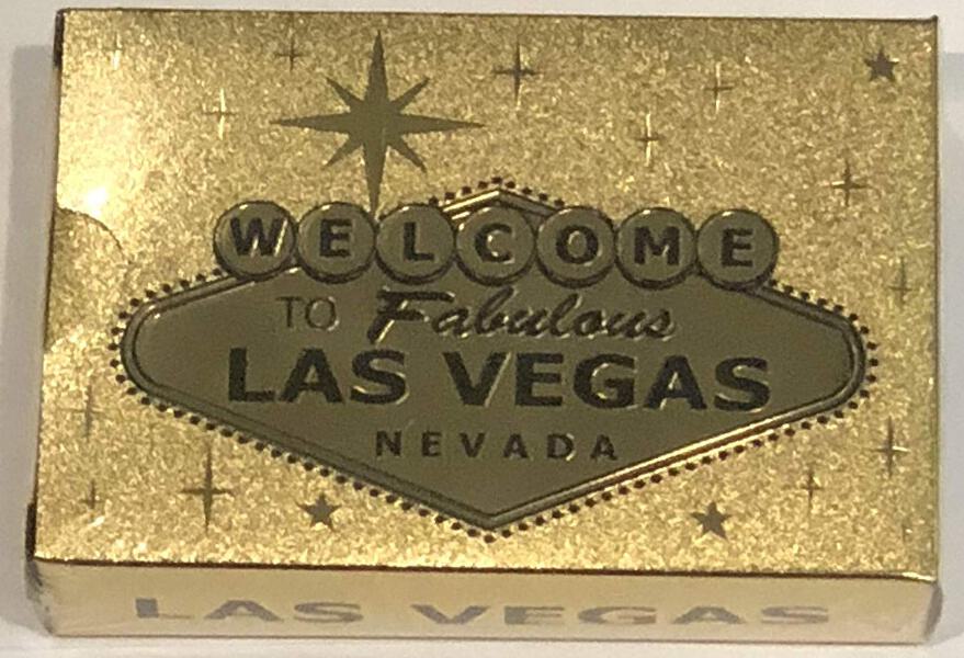 Las Vegas Welcome To Sign Gold Foil Playing Cards Ebay