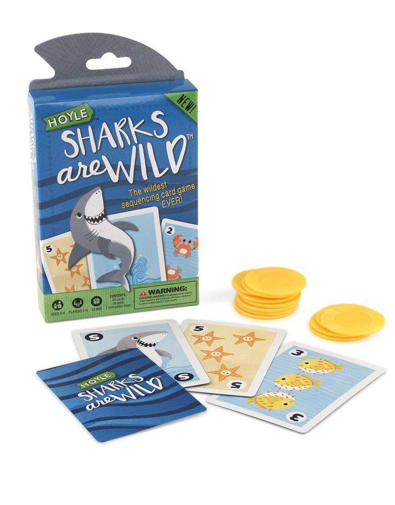 Hoyle Kids Card Games 3-PACK Sharks Are Wild Catch/'n Fish /& Piggy Bank Set