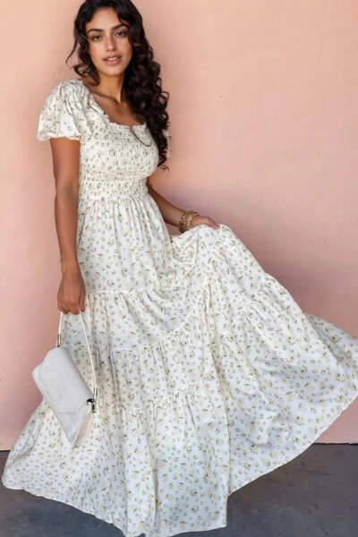 flowy beach dresses short Evergreen Maxi Dress Emerald / L main image 1