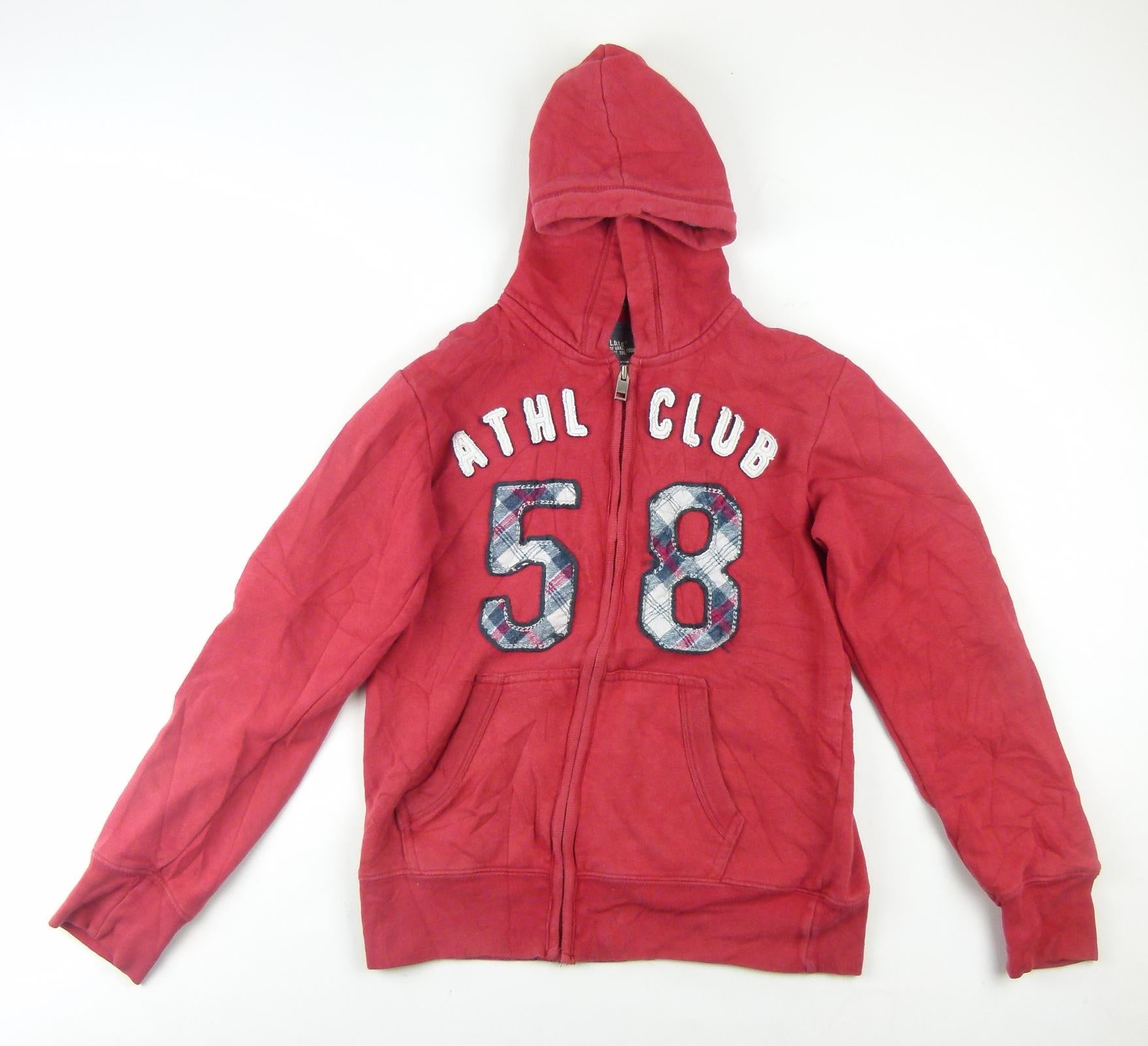 red h&m hoodie