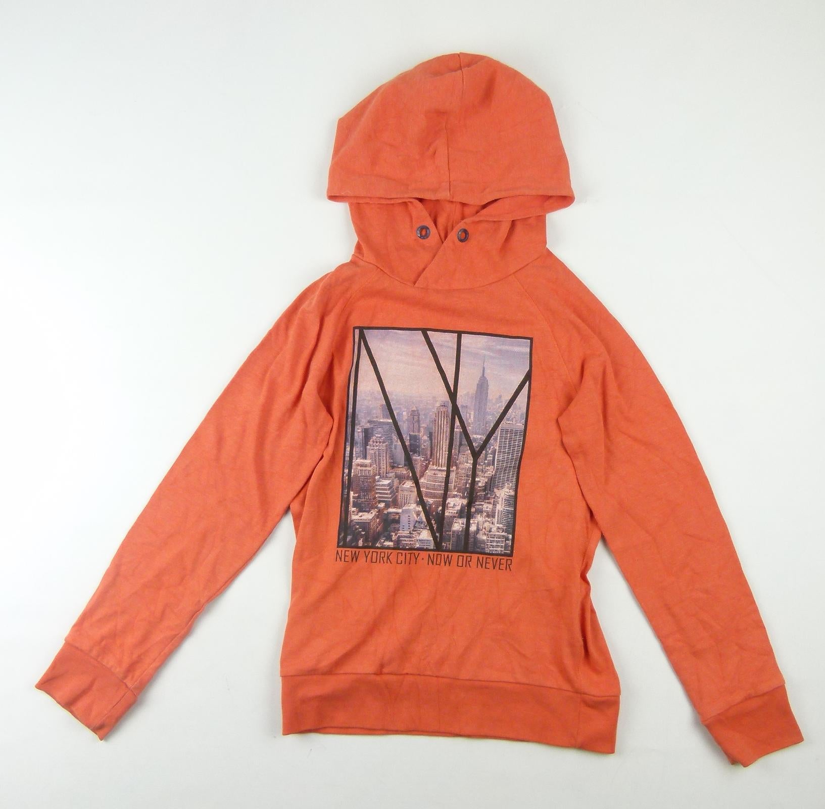 orange graphic hoodie