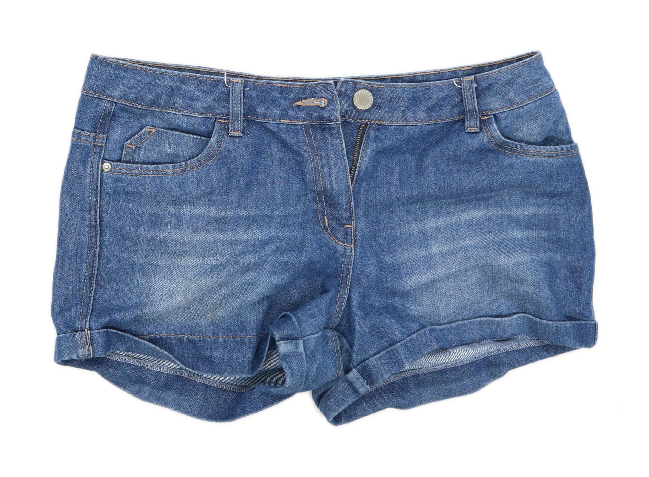 womens denim shorts size 14