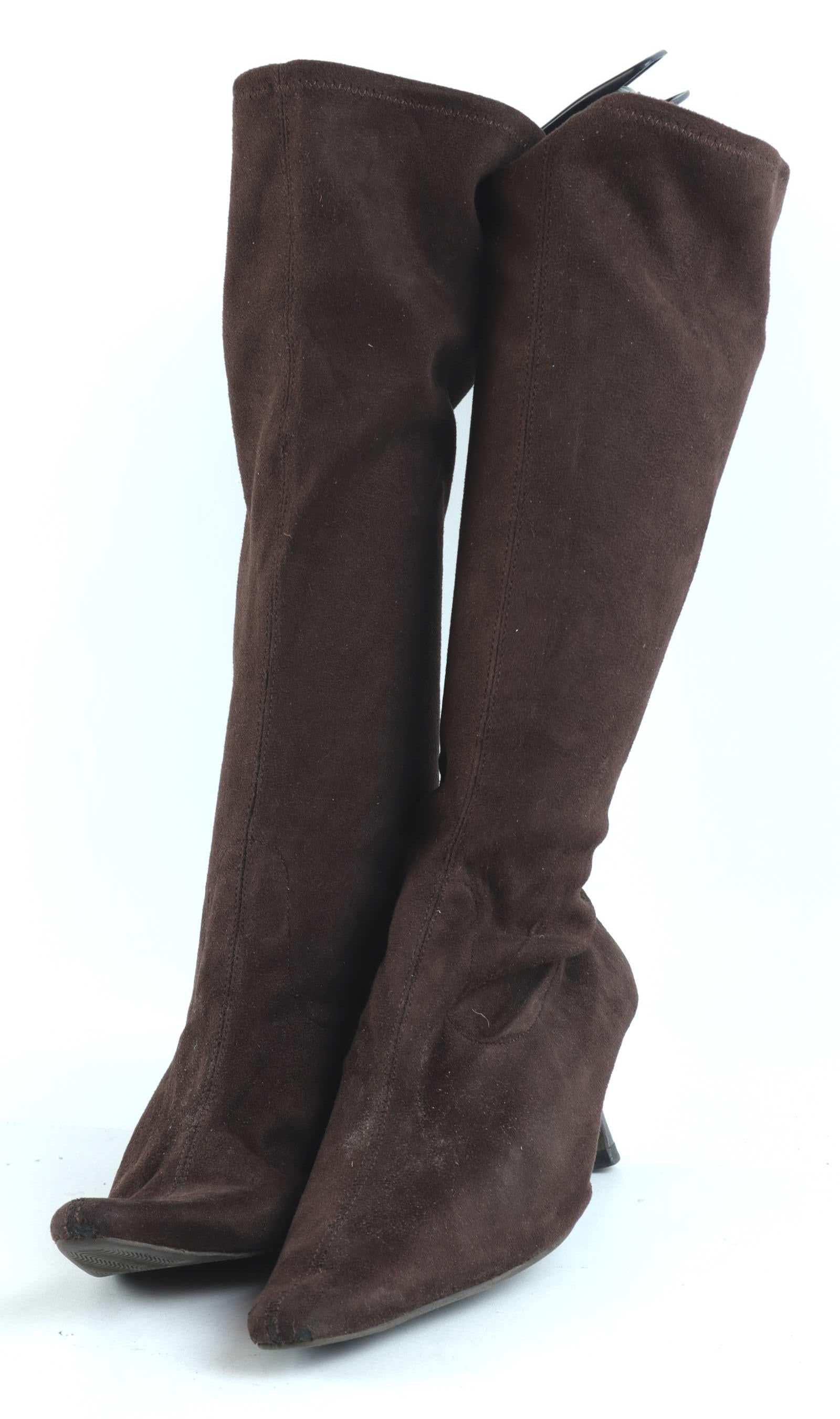 brown sock boots