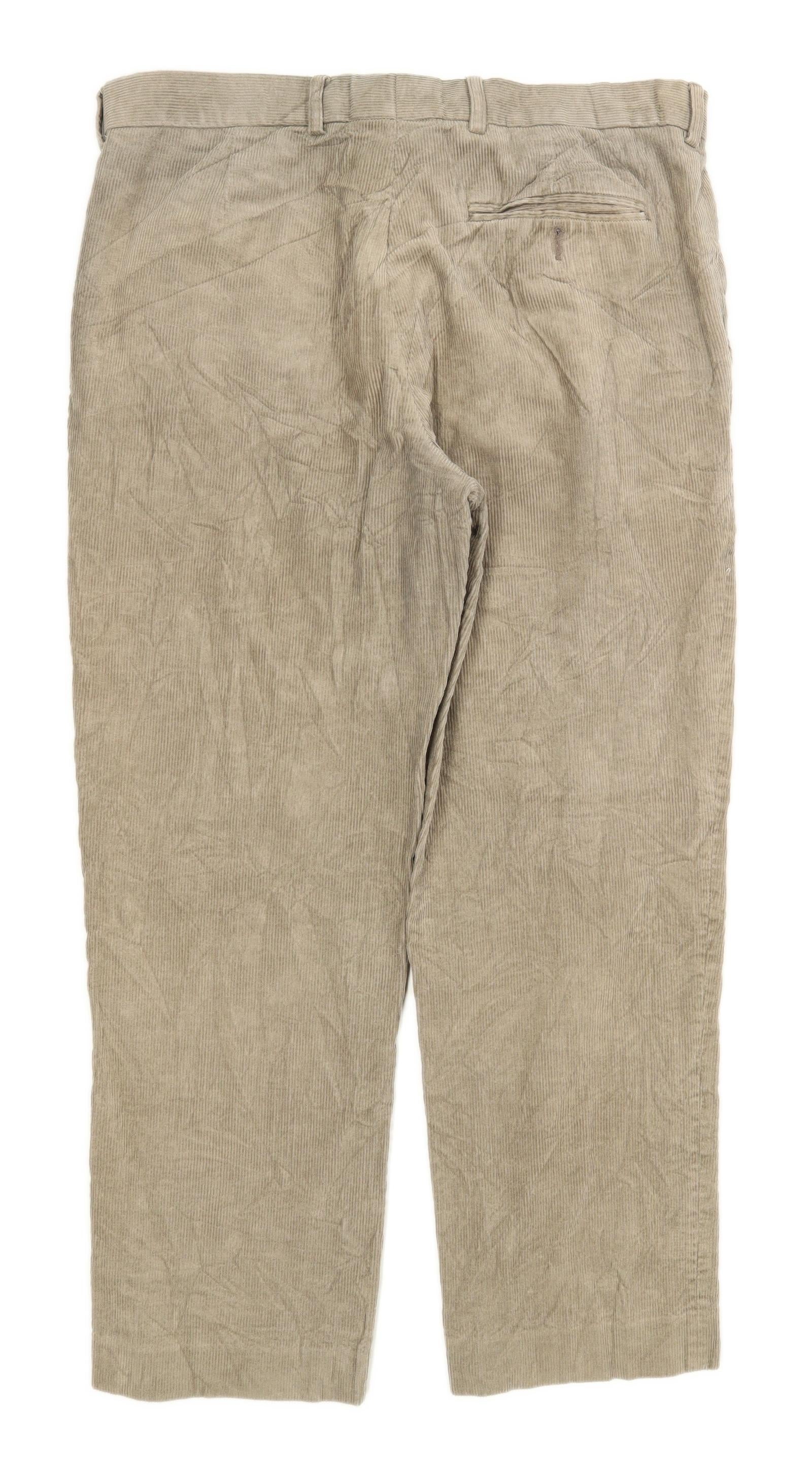 mens grey corduroy trousers