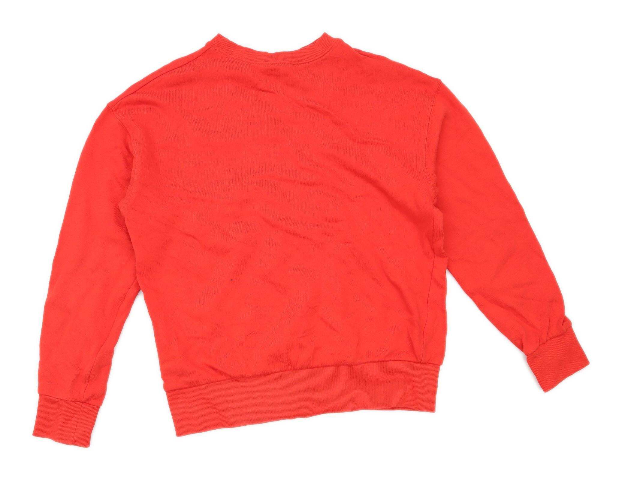 H M Mens Size Xs Cotton Red Sweatshirt Ebay