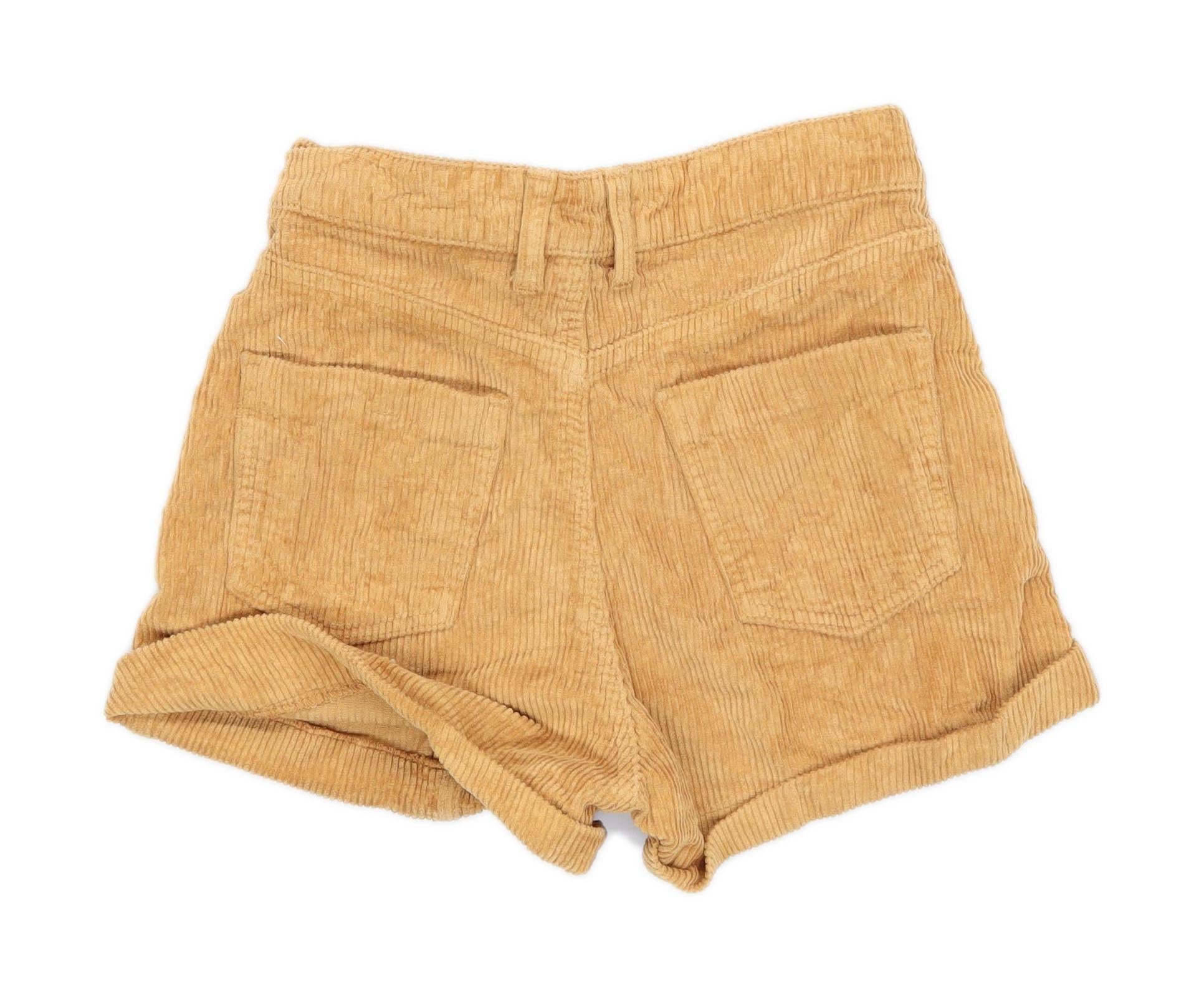 brown cord shorts