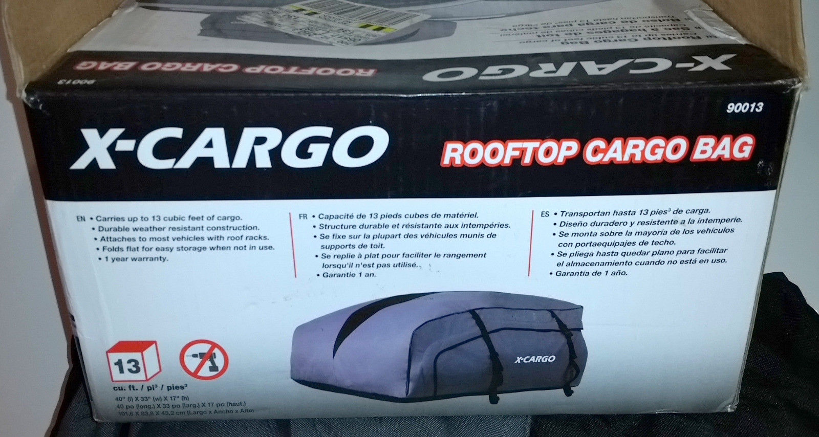 x cargo rooftop cargo bag