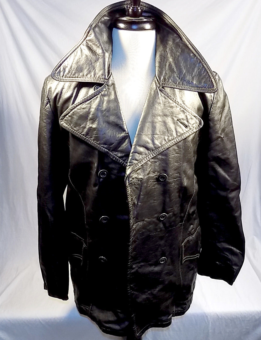 used black leather jacket