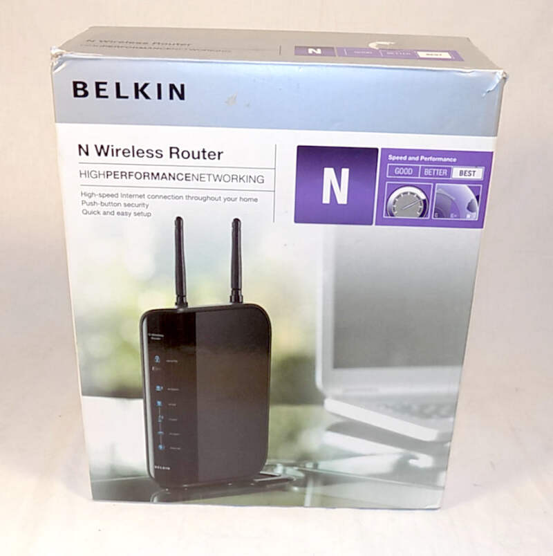 Details About Used Belkin N Wireless Router High Performance Networking