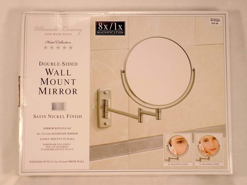 Double Sided 8x Magnifying Wall Mount Mirror Bed Bath Beyond 360 Swivel Ebay There are 724 suppliers who sells hotel home bath wall mirror on alibaba.com, mainly located in asia.