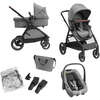 Maxi-Cosi Zelia S Trio 3-in-1 Baby Infant Travel System Foldable Pushchair Grey