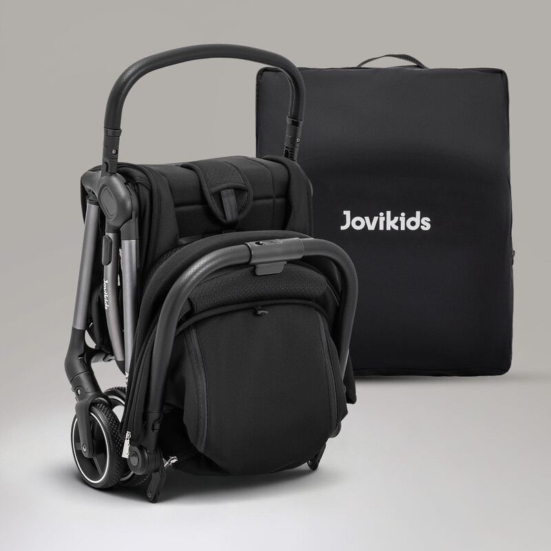 JoviKids Ayla Pushchair Lightweight, Compact & Travel-Friendly - Black
