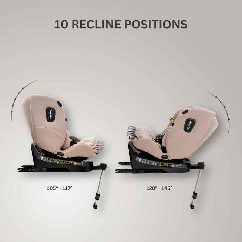 JoviKids Ranger 2 i-Size Car Seat with Leg Extension Cushion - Rosewood